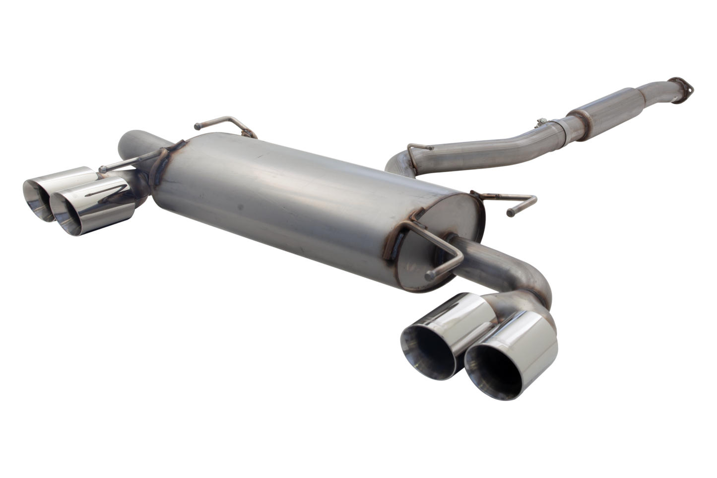 XFORCE IMPREZA STi 2007 On HATCH CAT BACK EXHAUST STAINLESS UNPOLISHED