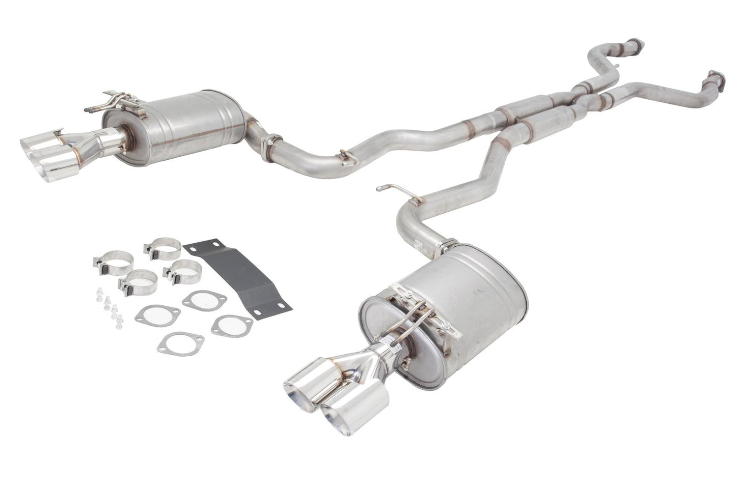 XFORCE 3" EXHAUST KIT HOLDEN COMMODORE VE VF V8 STAINLESS UNPOLISHED
