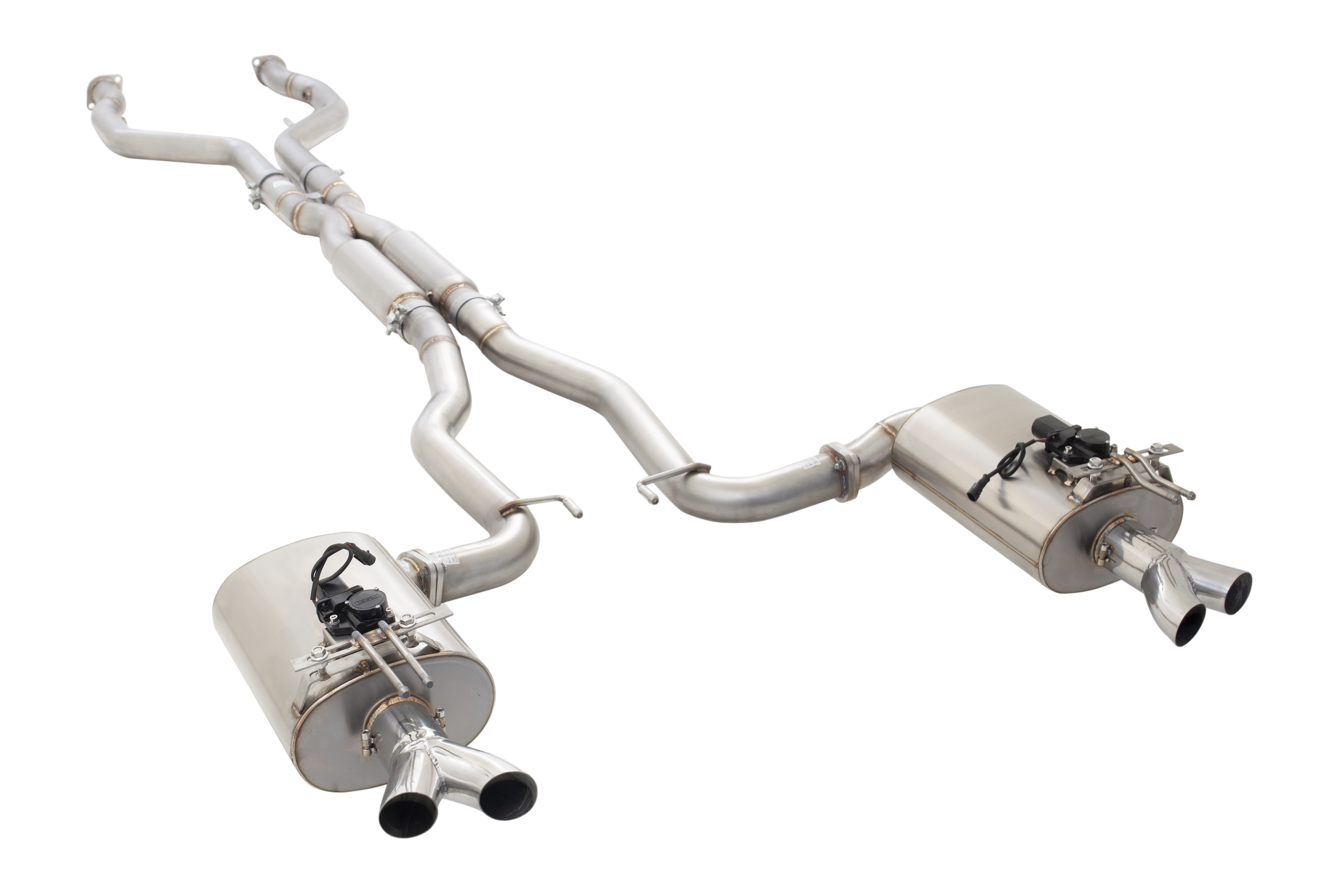 HSV VF Sedan and Wagon 304 Stainless Steel Twin 3Inch Varex Valved Cat Back System-1
