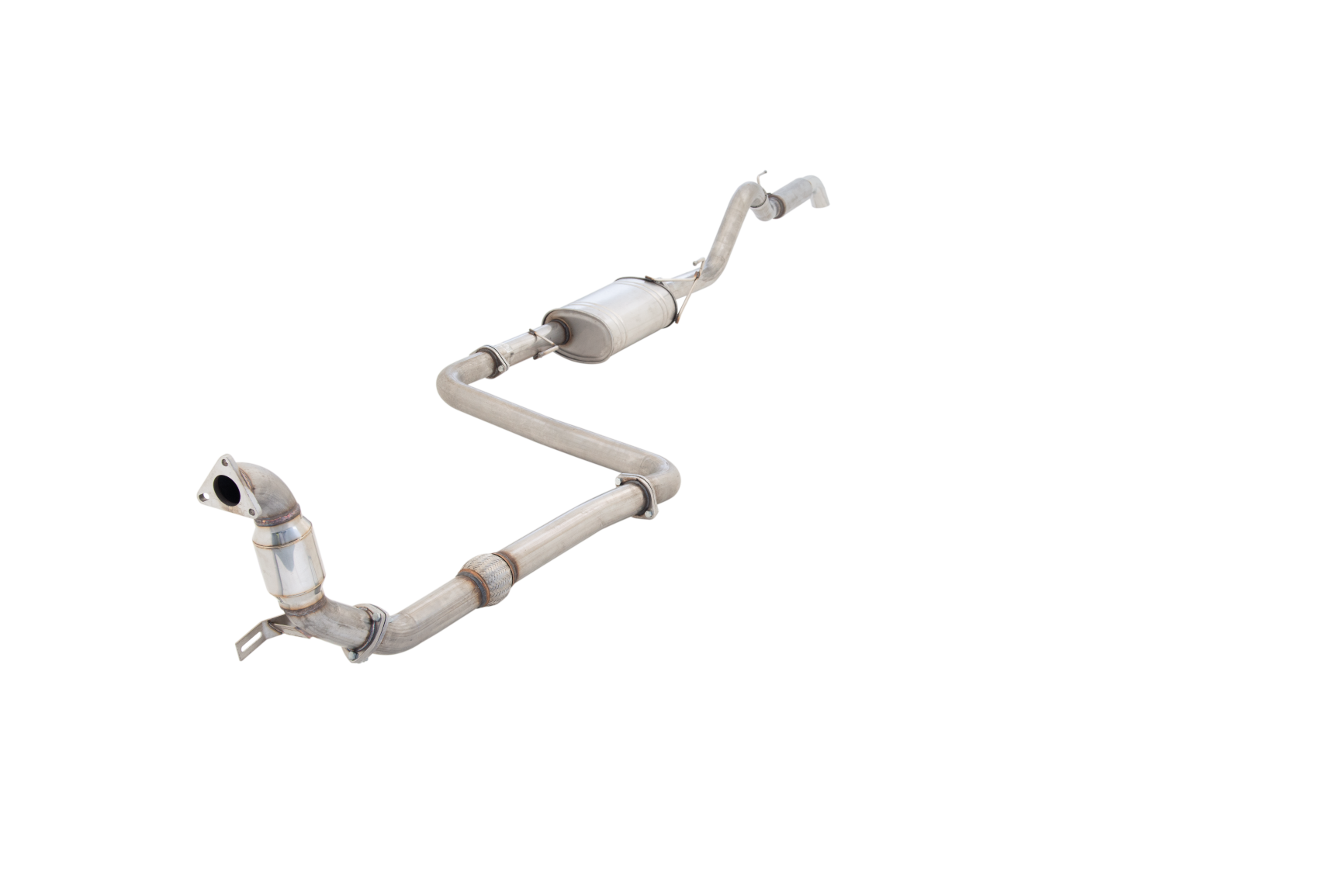 Nissan Navara D40 Turbo Back Exhaust with Cat Converter-1