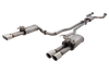 Twin 2.5? Cat Back System Raw 409 Stainless Steel-1