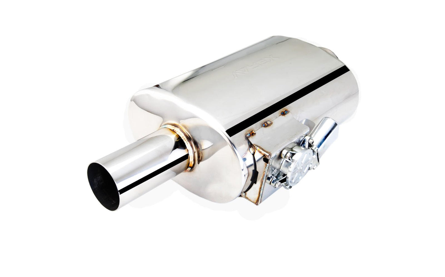 Oval 3Inch Varex Universal Muffler Side Mounted Motor